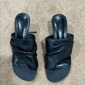 Zara Black Twisted Sandals